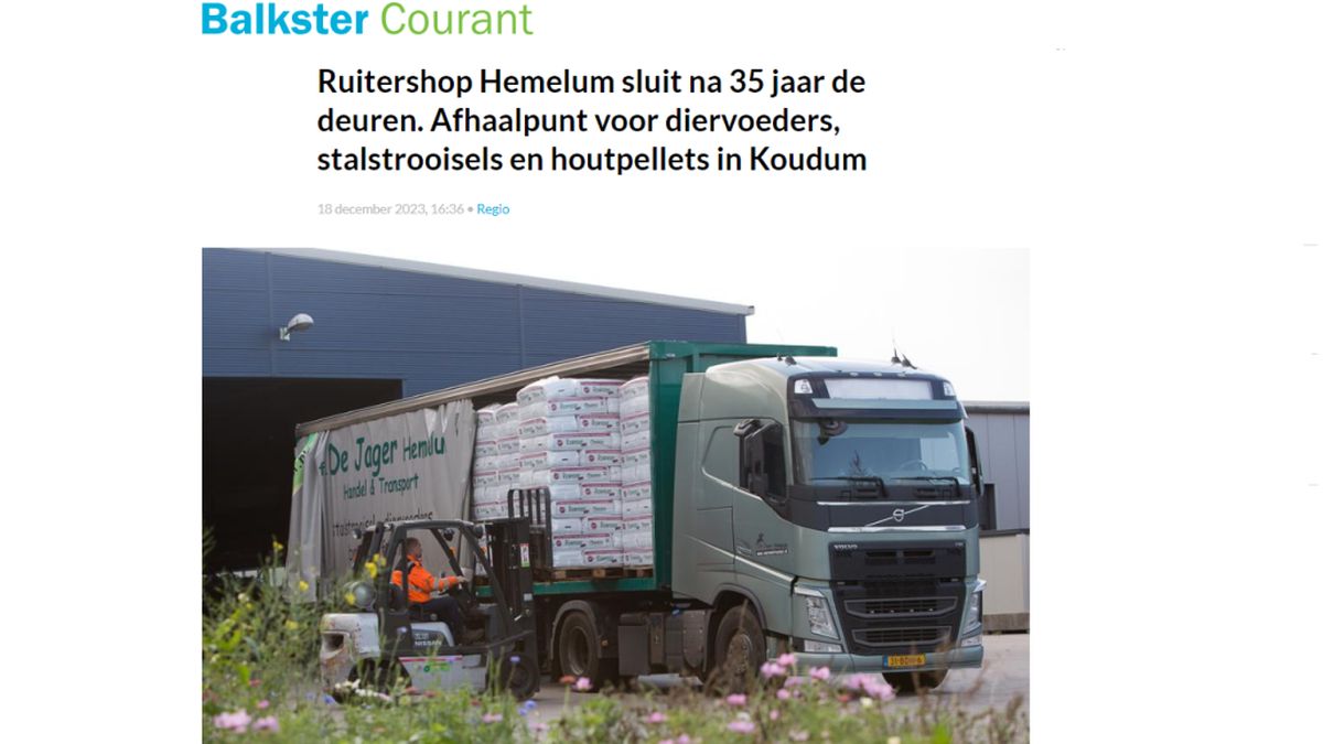 Firma De Jager uit Hemelum naar Koudum