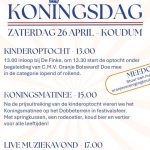 Programma Koningsdag 2025 in Koudum bekend