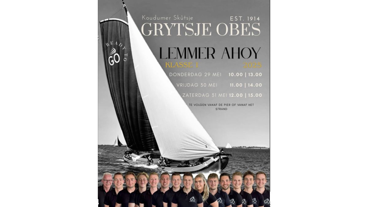 Koudumer skûtsjes doen goed mee op Lemmer Ahoy