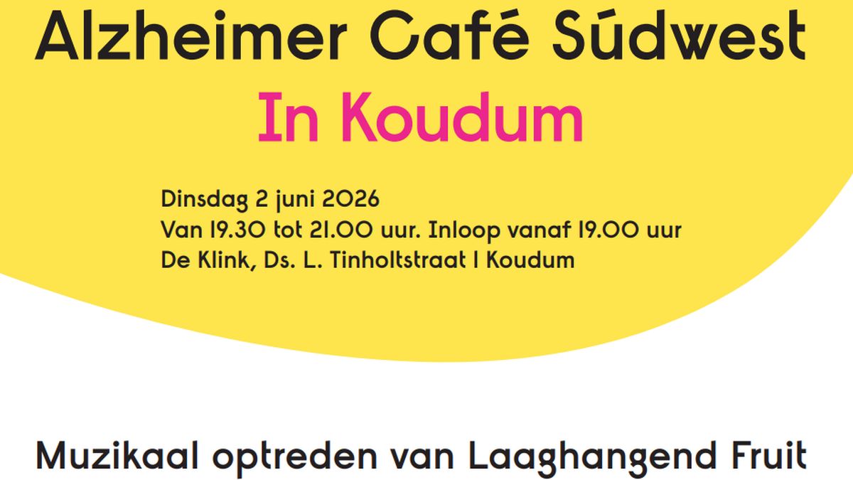 Laaghangend Fruit in Alzheimer Café op 2 juni