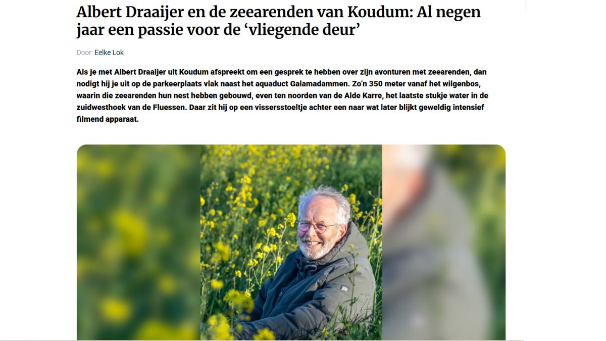Interview met Albert Draaijer bij GrootBolsward-IJsselmeerkust