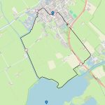 Wandelroute bij Koudum
