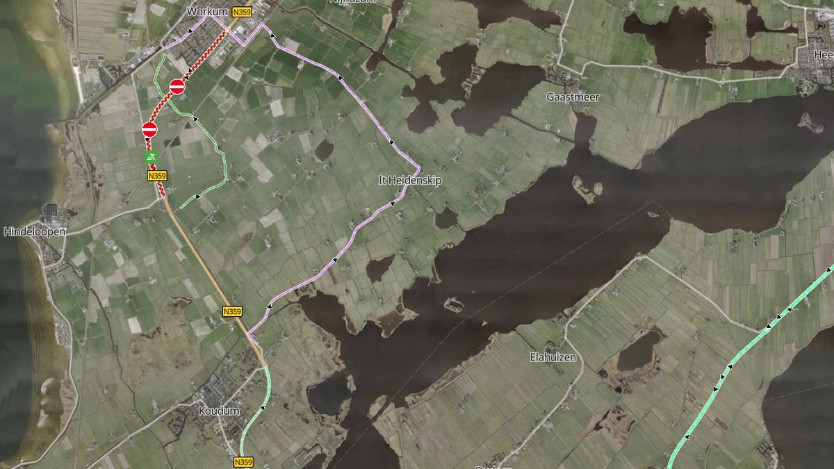 Afsluiting spoorwegovergang N359 bij Hindeloopen 12 tot 14 oktober